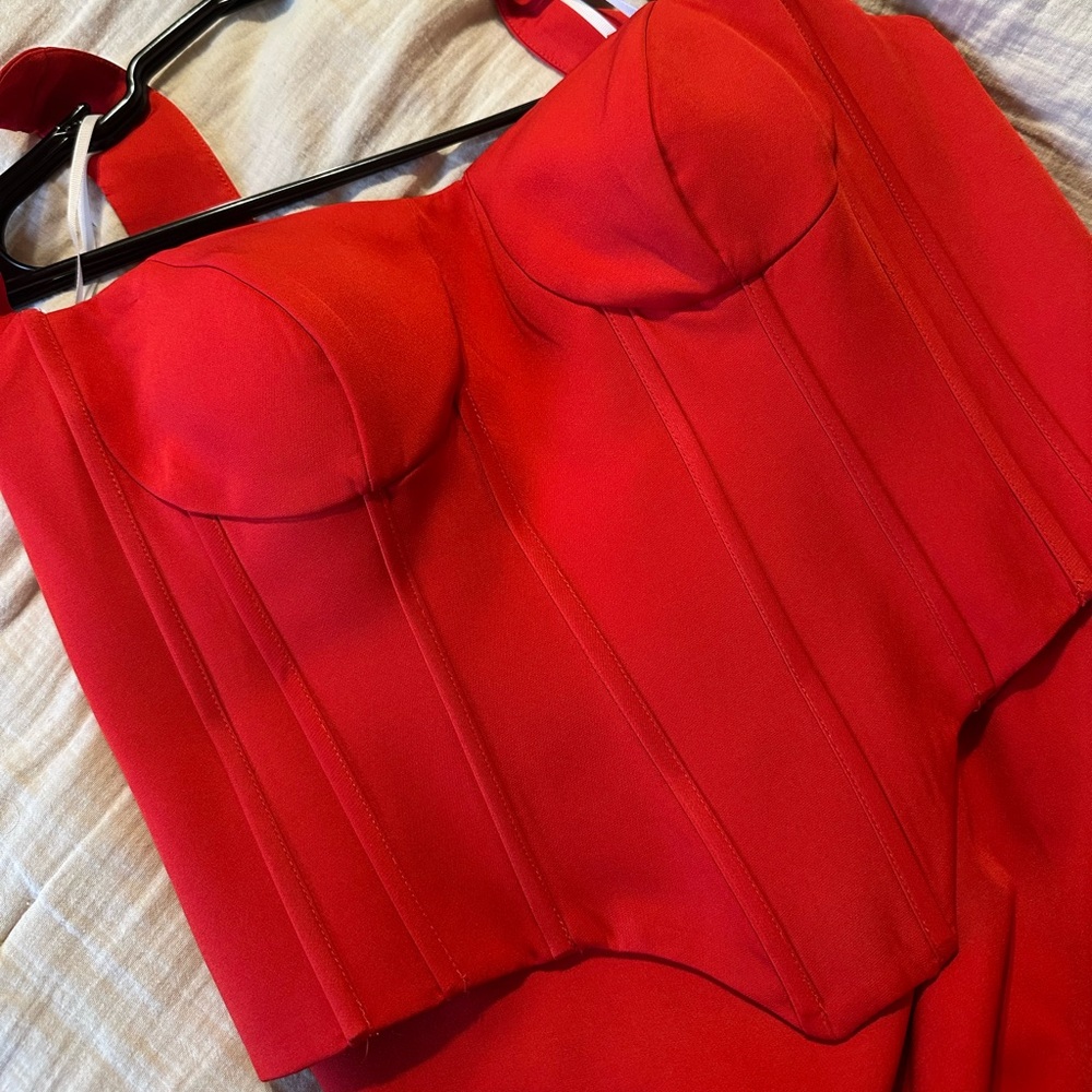RED BALL GOWN, *(the photo is not the dress color) it is RED)*